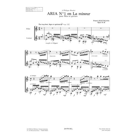 Arias (2) Op.92b